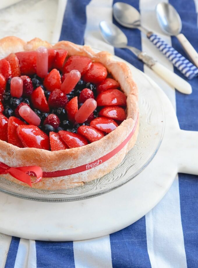 Τούρτα Μους Σοκολάτας με Φράουλες