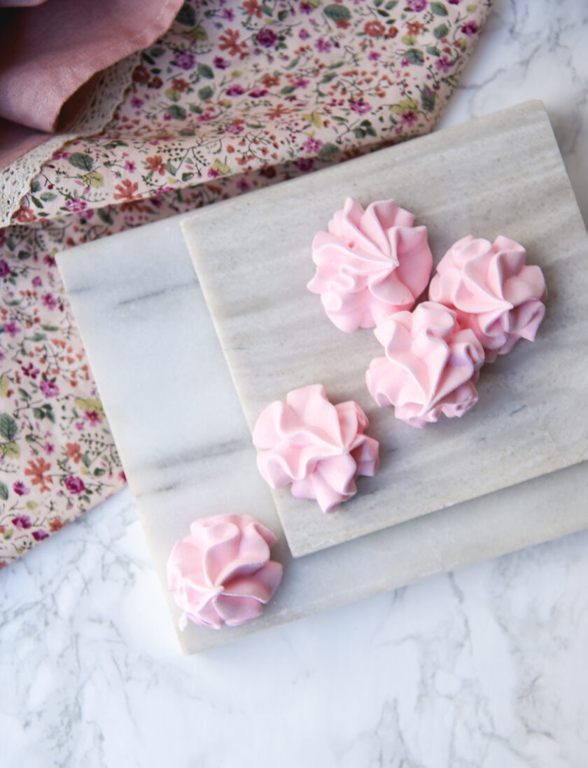 Rose Meringues