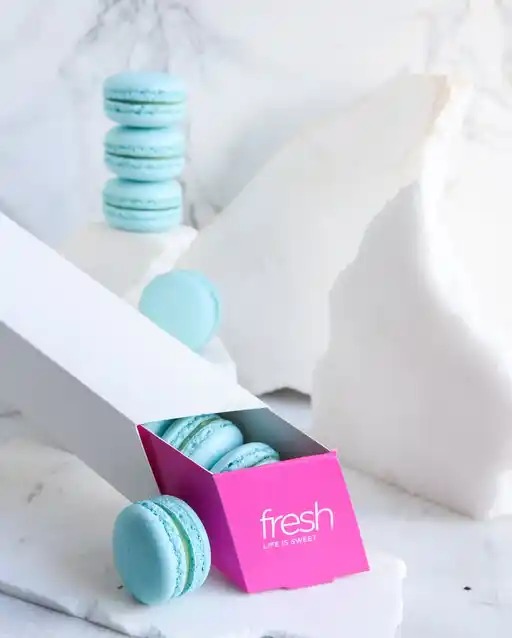 10 Macarons Βασιλικό - Λεμόνι