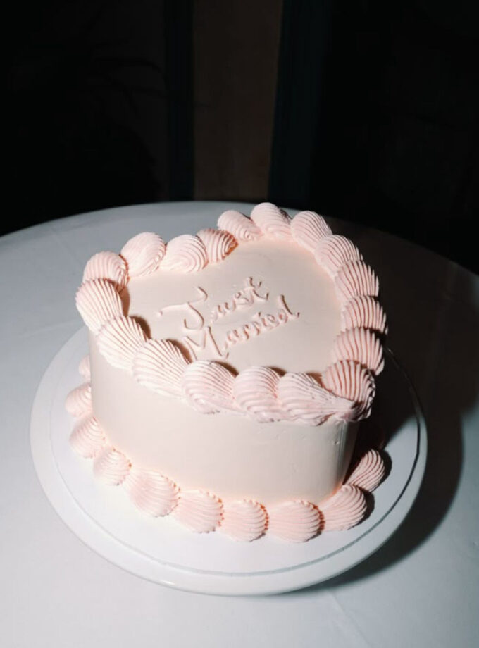 Just Married Cake