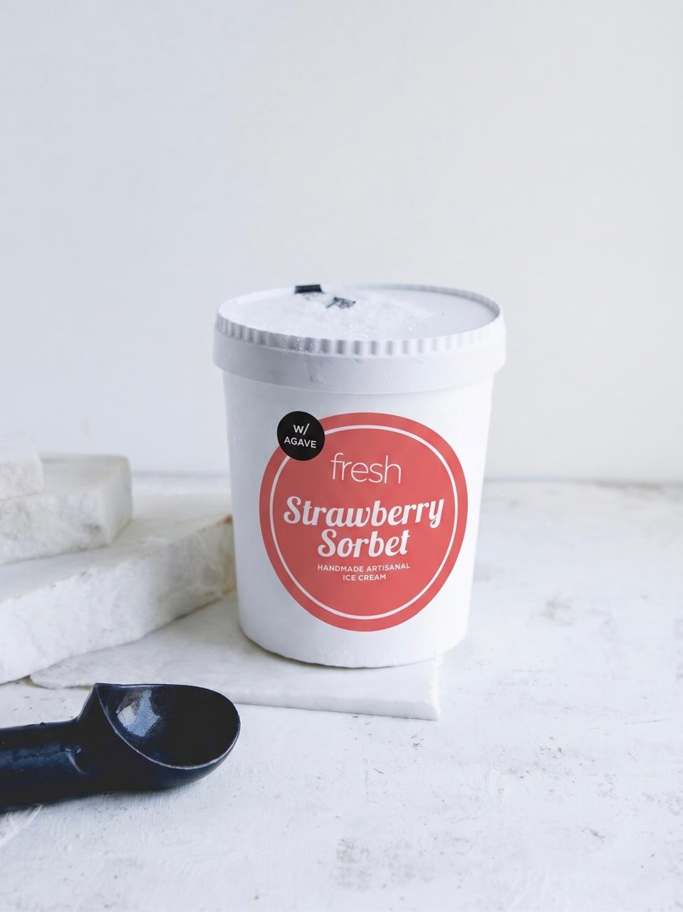 Sorbet Strawberry - No added sugar Οικογενειακό 600g