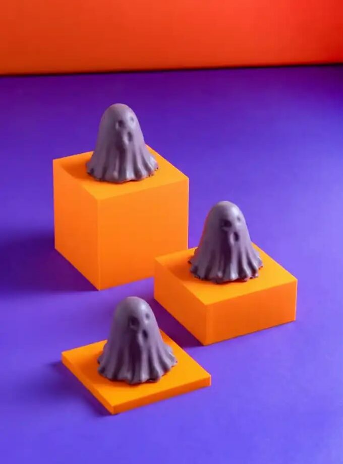 2 Halloween Ghost Πάστες Raspberry