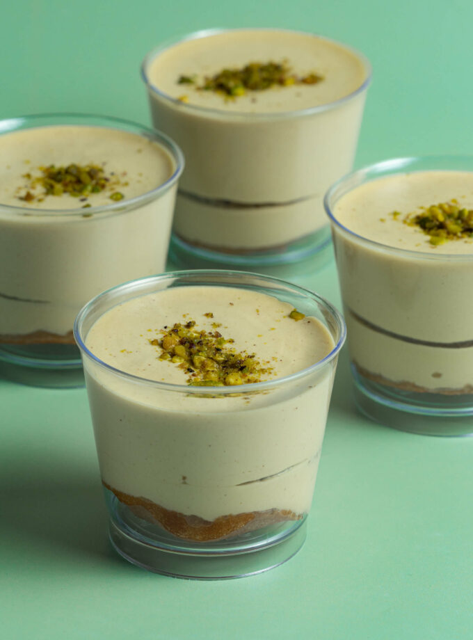 4 Ατομικά Ποτήρια Tiramisu Pistachio