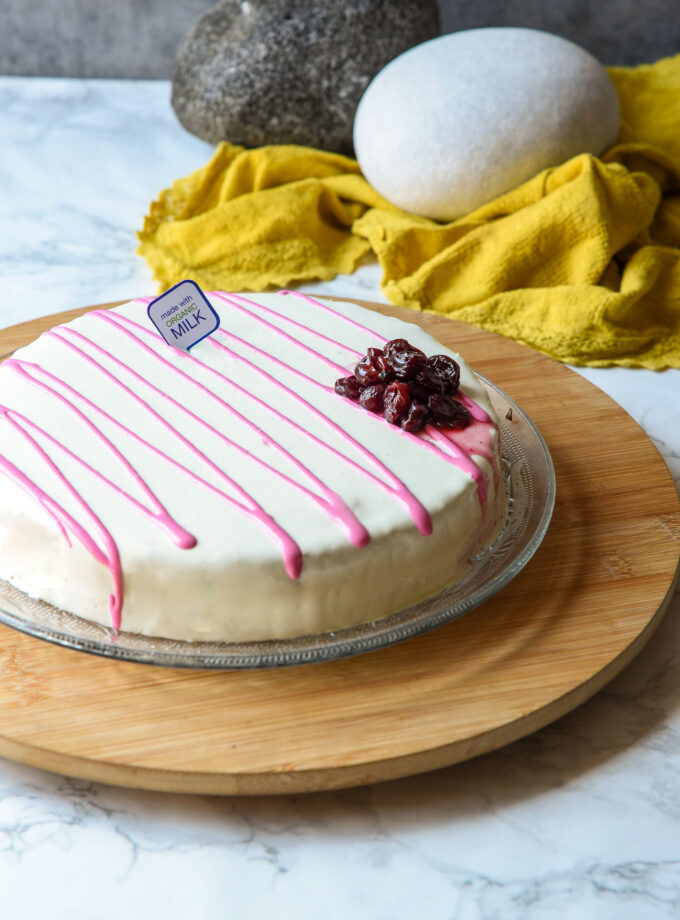 Τούρτα Παγωτό Καϊμάκι Βύσσινο