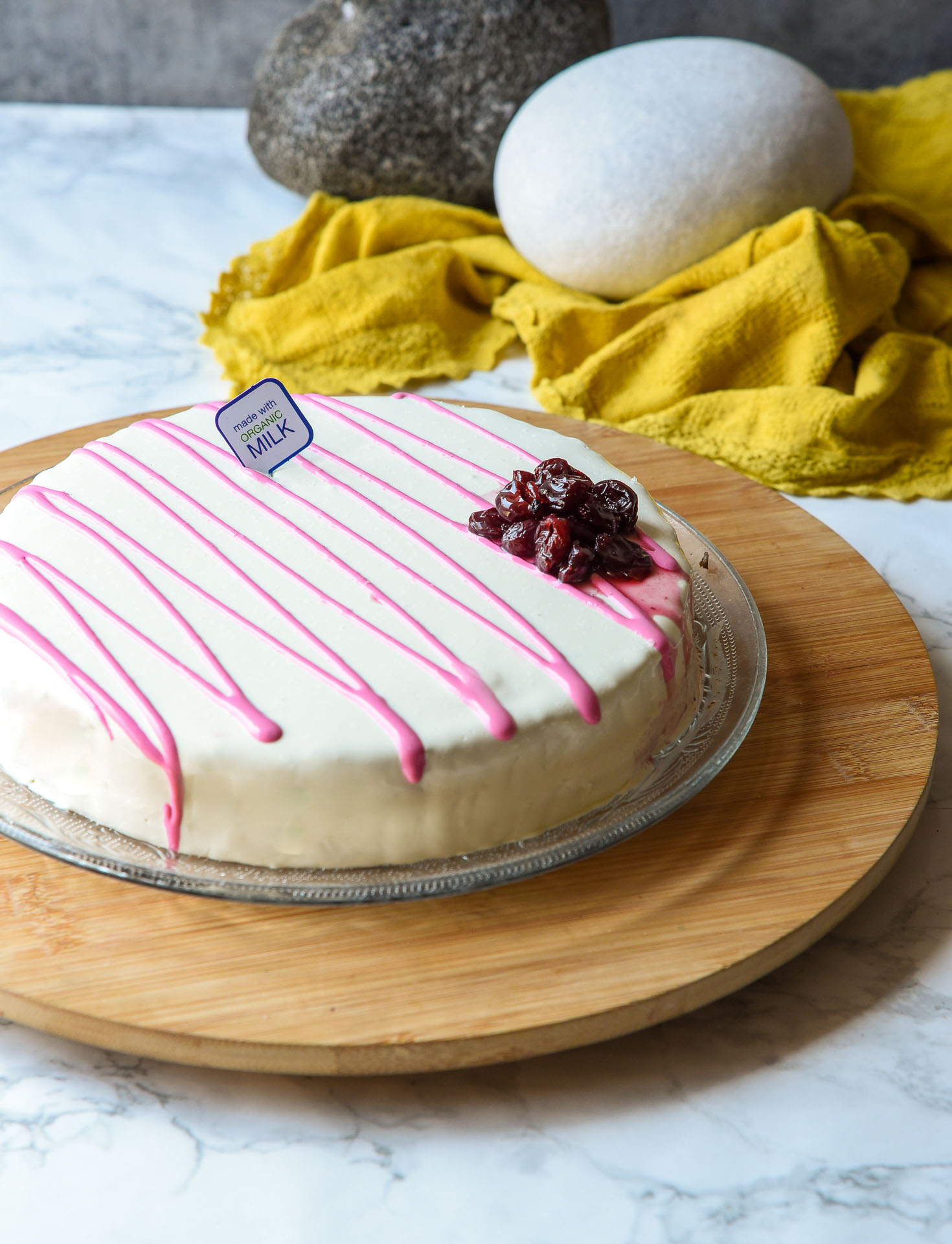 Τούρτα Παγωτό Καϊμάκι Βύσσινο